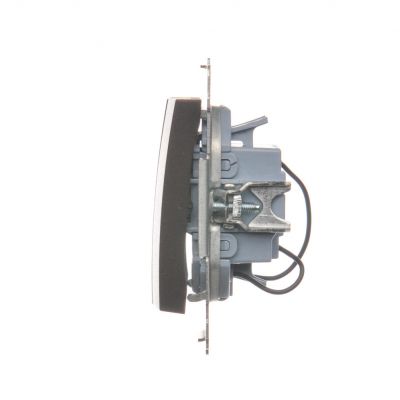 Simon 54 Łącznik potrójny z podświetleniem LED 10A 250V szybkozłączka brąz mat DW31L.01/46 KONTAKT (DW31L.01/46)