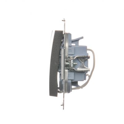 Simon 54 Łącznik potrójny z podświetleniem LED 10A 250V szybkozłączka antracyt DW31L.01/48 KONTAKT (DW31L.01/48)
