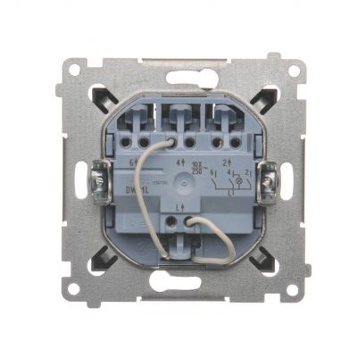 Simon 54 Łącznik potrójny z podświetleniem LED 10A 250V szybkozłączka antracyt DW31L.01/48 KONTAKT (DW31L.01/48)