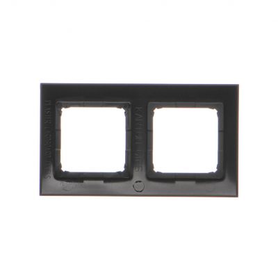 Simon 54 Premium Ramka 2-krotna PREMIUM do puszek karton-gips IP20 / IP44 czarny DRK2/49 KONTAKT (DRK2/49)