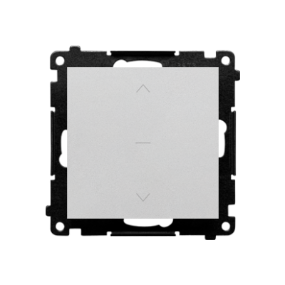 Simon 55 Łącznik roletowy trójpozycyjny 1-0-2 szybkozłączka Aluminium mat TZW1K.01/143 KONTAKT (TZW1K.01/143)