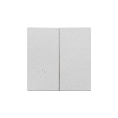 Simon 55 Klawisz podwójny z piktogramami /schody/ do: SW6/2WM Aluminium mat TKW6/2/143 KONTAKT (TKW6/2/143)