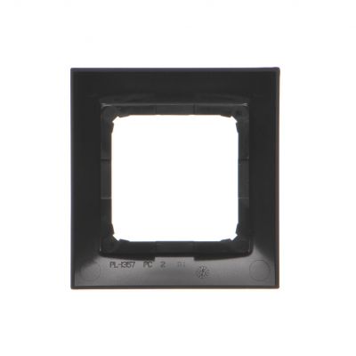 Simon 54 Premium Ramka 1-krotna PREMIUM IP20 / IP44 czarny DR1/49 KONTAKT (DR1/49)