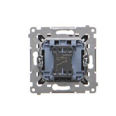 Simon 54 Łącznik schodowy z podświetleniem LED 16A 250V zaciski śrubowe czarny DW6AL.01/49 KONTAKT (DW6AL.01/49)