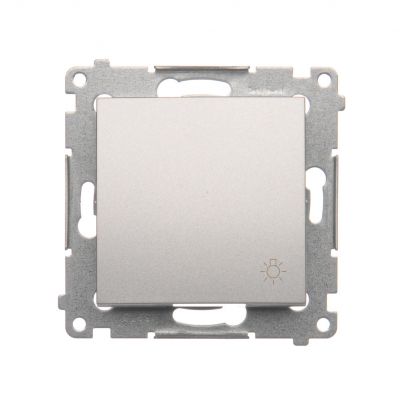 Simon 54 Przycisk „światło” 16A 250V zaciski śrubowe srebrny mat DS1A.01/43 KONTAKT (DS1A.01/43)