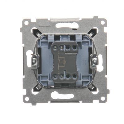 Simon 54 Przycisk „światło” z podświetleniem LED 16A 250V zaciski śrubowe antracyt DS1AL.01/48 KONTAKT (DS1AL.01/48)