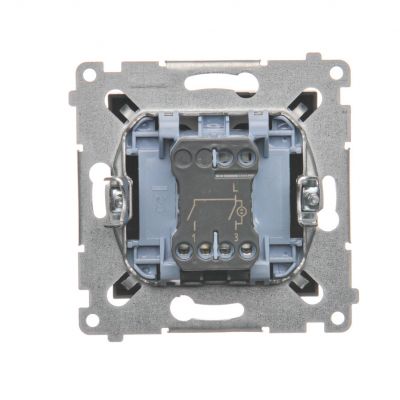 Simon 54 Łącznik świecznikowy z podświetleniem LED i do wersji IP44 16A 250V zaciski śrubowe brąz mat *Posiada wkładkę DU1W DW5ABL.01/46 KONTAKT (DW5ABL.01/46)