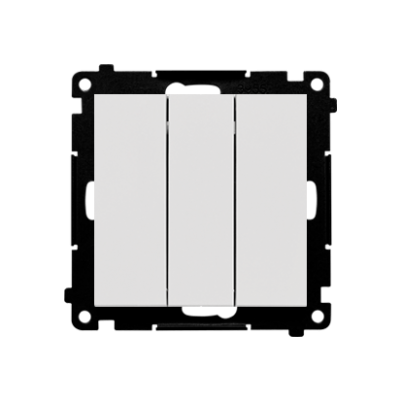 Simon 55 Przycisk zwierny potrójny szybkozłączka Jasnoszary mat TP31.01/114 KONTAKT (TP31.01/114)