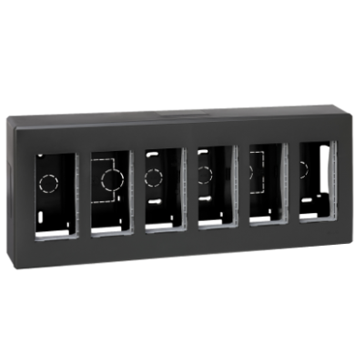 Simon Connect Obudowa natynkowa S500 6-modułowa 12x K45 kompletna szary grafit 51000006-038 KONTAKT (51000006-038)