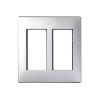 Simon Connect Ramka obudowy S500 2-modułowa 4x K45 aluminium 51010102-033 KONTAKT (51010102-033)