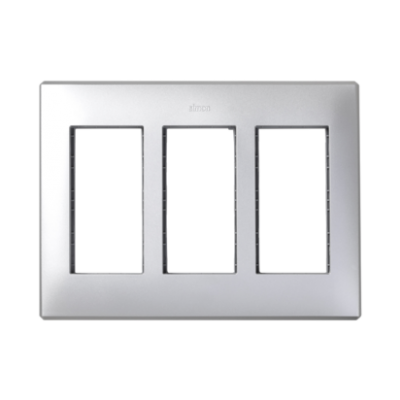 Simon Connect Ramka obudowy S500 3-modułowa 6x K45 aluminium 51010103-033 KONTAKT (51010103-033)