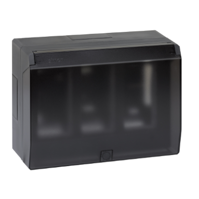 Simon Connect Obudowa natynkowa S500 z pokrywą 3-modułowa 6x K45 kompletna szary grafit 51040003-038 KONTAKT (51040003-038)