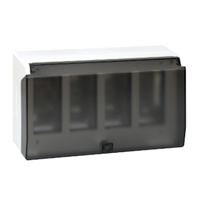 Simon Connect Obudowa natynkowa S500 z pokrywą 4-modułowa 8x K45 kompletna czysta biel 51040004-030 KONTAKT (51040004-030)