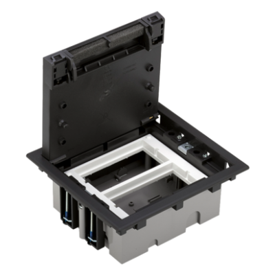Simon Connect Puszka podłogowa S500 2-modułowa 4x K45 gł. 70mm szary grafit 52050002-038 KONTAKT (52050002-038)