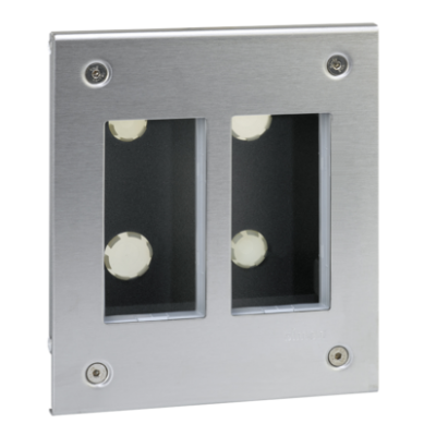 Simon Connect Obudowa podtynkowa S500 METAL 2-modułowa 4x K45 kompletna 51000112-036 KONTAKT (51000112-036)