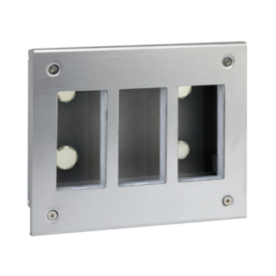 Simon Connect Obudowa podtynkowa S500 METAL 3-modułowa 6x K45 kompletna 51000113-036 KONTAKT (51000113-036)