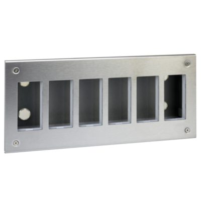 Simon Connect Obudowa podtynkowa S500 METAL 6-modułowa 12x K45 kompletna 51000116-036 KONTAKT (51000116-036)