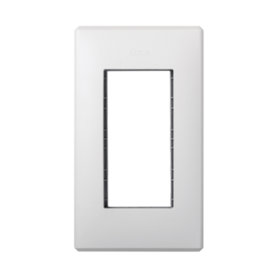 Simon Connect Ramka obudowy S500 1-modułowa 2x K45 czysta biel 51010101-030 KONTAKT (51010101-030)