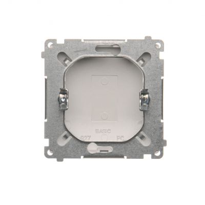 Simon Basic Zaślepka ramki . Mocowanie za pomocą łapek lub wkrętów srebrny mat BMPS.01/43 KONTAKT (BMPS.01/43)