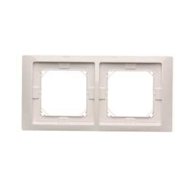 Simon Basic Neos Ramka 2-krotna NEOS do wersji bryzgoszczelnej IP44 z kompletem uszczelek biały BMRC2B/11 KONTAKT (BMRC2B/11)