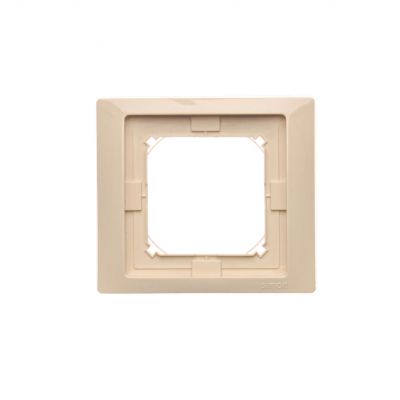 Simon Basic Neos Ramka 1-krotna NEOS do wersji bryzgoszczelnej IP44 z uszczelką beż BMRC1B/12 KONTAKT (BMRC1B/12)