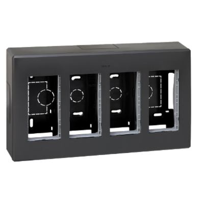 Simon Connect Obudowa natynkowa S500 4-modułowa 8x K45 kompletna szary grafit 51000004-038 KONTAKT (51000004-038)