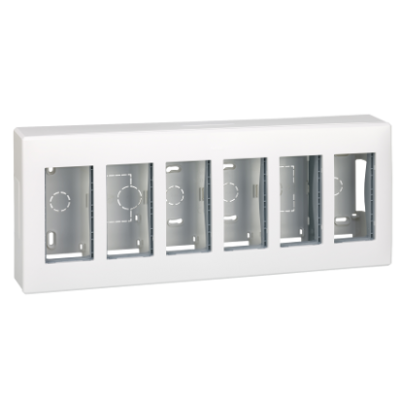 Simon Connect Obudowa natynkowa S500 6-modułowa 12x K45 kompletna aluminium 51000006-033 51000006-030 KONTAKT (51000006-030)
