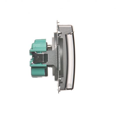 Simon Basic Gniazdo wtyczkowe z uziemieniem bryzgoszczelne IP44 16A 250V zaciski śrubowe. Klapka transparentna srebrny mat BMGZ1B.01/43A KONTAKT (BMGZ1B.01/43A)