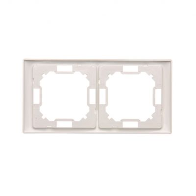 Simon Basic Neos Ramka 2-krotna NEOS – uniwersalna poziom i pion biały BMRC2/11 KONTAKT (BMRC2/11)