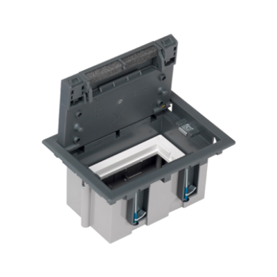 Simon Connect Puszka podłogowa S500 1-modułowa 2x K45 gł. 93mm szary 52050101-035 KONTAKT (52050101-035)