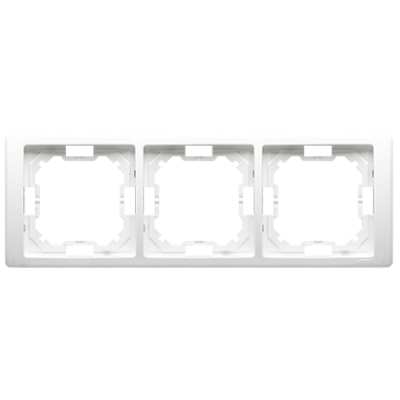 Simon Basic Neos Ramka 3-krotna NEOS – uniwersalna poziom i pion biały BMRC3/11 KONTAKT (BMRC3/11)