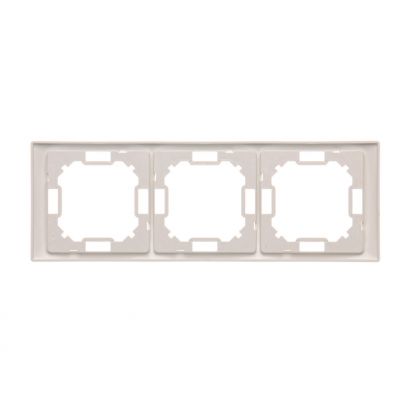 Simon Basic Neos Ramka 3-krotna NEOS – uniwersalna poziom i pion biały BMRC3/11 KONTAKT (BMRC3/11)