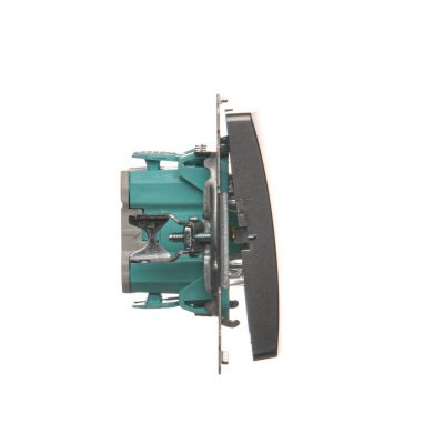 Simon Basic Łącznik krzyżowy z podświetleniem LED 10A 250V szybkozłączka srebrny mat BMW7L.01/43 KONTAKT (BMW7L.01/43)