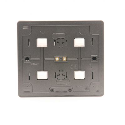 Simon 54 Gniazdo poczwórne Schuko natynkowe z przesłonami torów prądowych wersja skandynawska 16A 250V szybkozłączka antracyt EGSZ4SNZ/48 KONTAKT (EGSZ4SNZ/48)