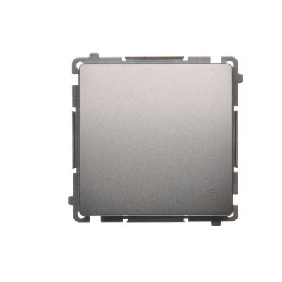Simon Basic Przycisk światło 16A 250V zaciski śrubowe srebrny mat BMS1A.01/43 KONTAKT (BMS1A.01/43)