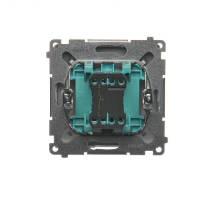 Simon Basic Przycisk światło 16A 250V zaciski śrubowe srebrny mat BMS1A.01/43 KONTAKT (BMS1A.01/43)