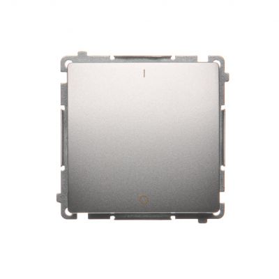 Simon Basic Łącznik dwubiegunowy 10A 250V szybkozłączka srebrny mat BMW2.01/43 KONTAKT (BMW2.01/43)