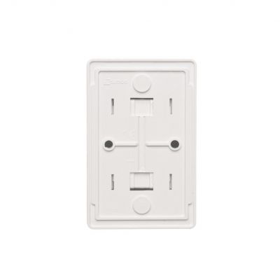 Simon 54 Gniazdo podwójne Schuko natynkowe z przesłonami torów prądowych wersja skandynawska 16A 250V zaciski śrubowe biały EGSZ2NZ/11 KONTAKT (EGSZ2NZ/11)