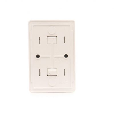 Simon 54 Gniazdo podwójne Schuko natynkowe z przesłonami torów prądowych wersja skandynawska 16A 250V szybkozłączka biały EGSZ2SNZ/11 KONTAKT (EGSZ2SNZ/11)