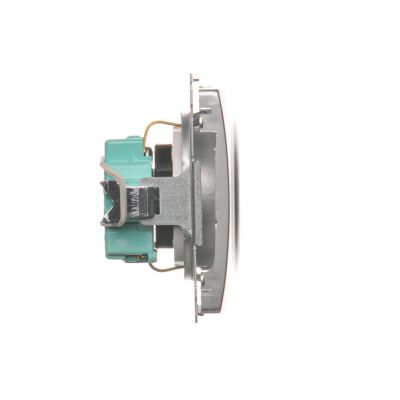Simon Basic Gniazdo wtyczkowe z uziemieniem Schuko z przesłonami torów prądowych16A 250V zaciski śrubowe srebrny mat BMGSZ1Z.01/43 BMGSz1z.01/43 KONTAKT (BMGSz1z.01/43)