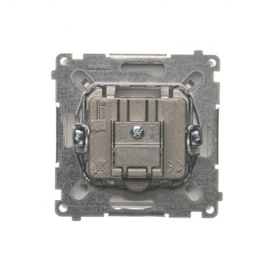 Simon Basic Gniazdo antenowe R-TV końcowe separowane 1x wejście: 5–862 MHz srebrny mat BMZAR1/1.01/43 KONTAKT (BMZAR1/1.01/43)