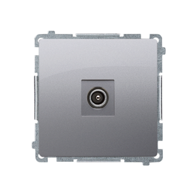 Simon Basic Gniazdo antenowe pojedyncze końcowe srebrny mat (zastępuje BMAK1.01/..) BMAK3.01/43 KONTAKT (BMAK3.01/43)