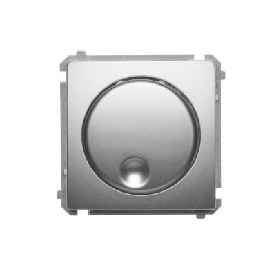 Simon Basic Ściemniacz naciskowo-obrotowy 20–500 W 230V srebrny mat BMS9T.01/43 KONTAKT (BMS9T.01/43)