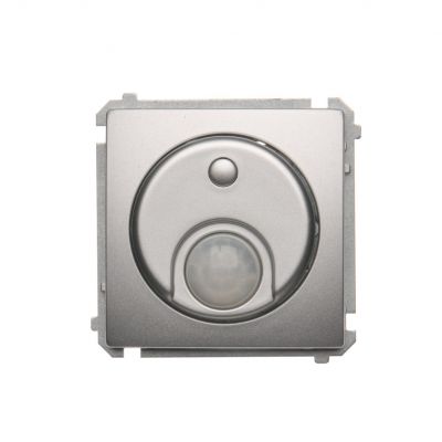 Simon Basic Łącznik z czujnikiem ruchu z przekaźnikiem z zabezpieczeniem 8(2) A 230V srebrny mat *Wymagana instalacja 3-przewodowa BMCR11P.01/43 KONTAKT (BMCR11P.01/43)