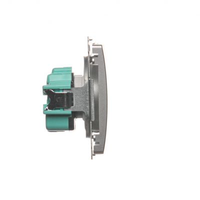 Simon Basic Gniazdo wtyczkowe z uziemieniem z przesłonami torów prądowych 16A 250V zaciski śrubowe srebrny mat BMGZ1Z.01/43 BMGZ1z.01/43 KONTAKT (BMGZ1z.01/43)