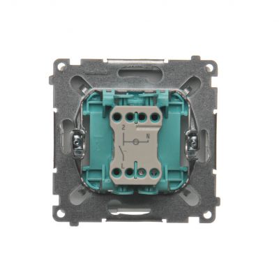 Simon Basic Łącznik pojedynczy jednobiegunowy z sygnalizacją załączenia szybkozłączka srebrny mat BMW1ZL.01/43 KONTAKT (BMW1ZL.01/43)