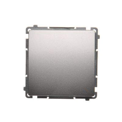 Simon Basic Łącznik schodowy 10A 250V szybkozłączka srebrny mat BMW6.01/43 KONTAKT (BMW6.01/43)