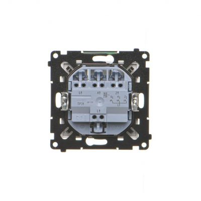 Simon 55 Przycisk zwierny potrójny szybkozłączka Aluminium mat TP31.01/143 KONTAKT (TP31.01/143)