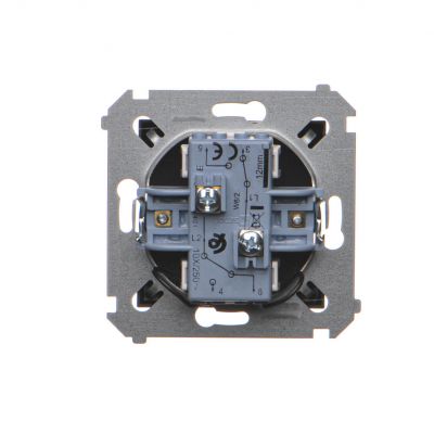 Simon 54 Łącznik schodowy podwójny z podświetleniem 10A 250V zaciski śrubowe czarny DW6/2L.01/49 KONTAKT (DW6/2L.01/49)