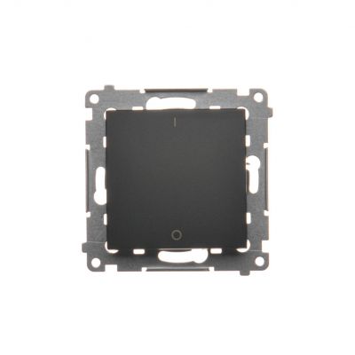 Simon 54 Łącznik dwubiegunowy 10A 250V szybkozłączka czarny DW2.01/49 KONTAKT (DW2.01/49)